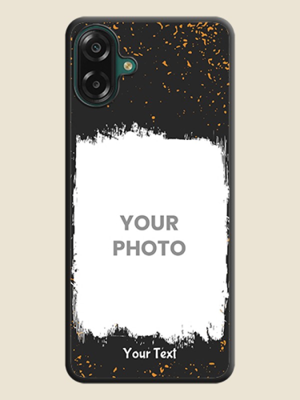 Custom Spray Free Design on Photo On Space Black Custom Soft Matte Mobile Back Cover - Samsung Galaxy F07 - alternate view