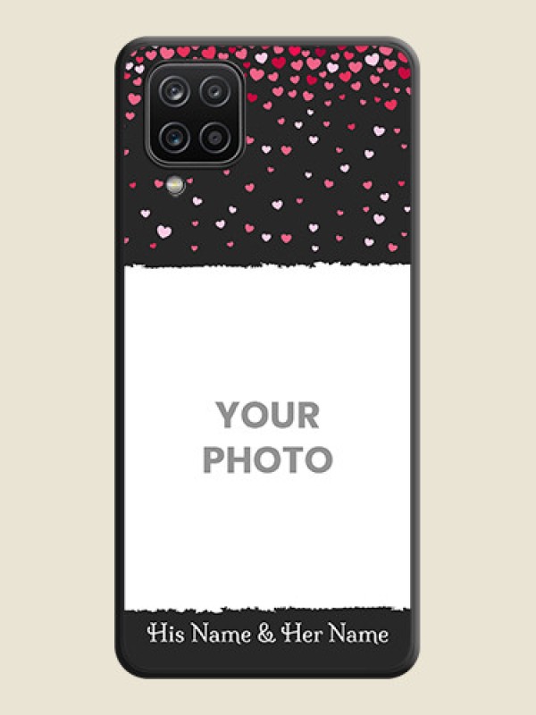 Custom Fall in Love with Your Partner  on Photo on Space Black Soft Matte Phone Cover - Galaxy F12 - alternate view