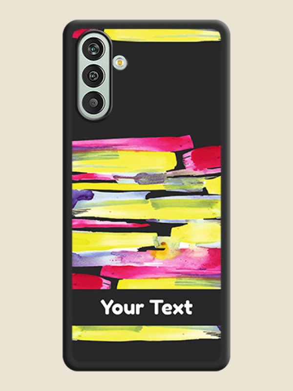 Custom Brush Coloured on Space Black Personalized Soft Matte Phone Covers - Xamsung Galaxy F13  - alternate view