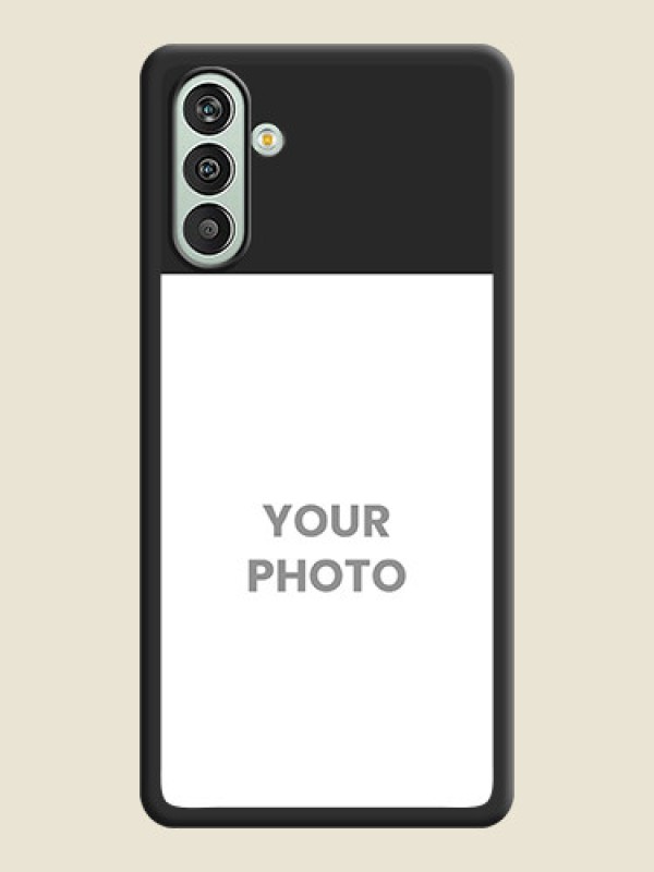 Custom Image Upload With Space Black Color On Custom Soft Matte Mobile Back Cover - Samsung Galaxy F13 - alternate view