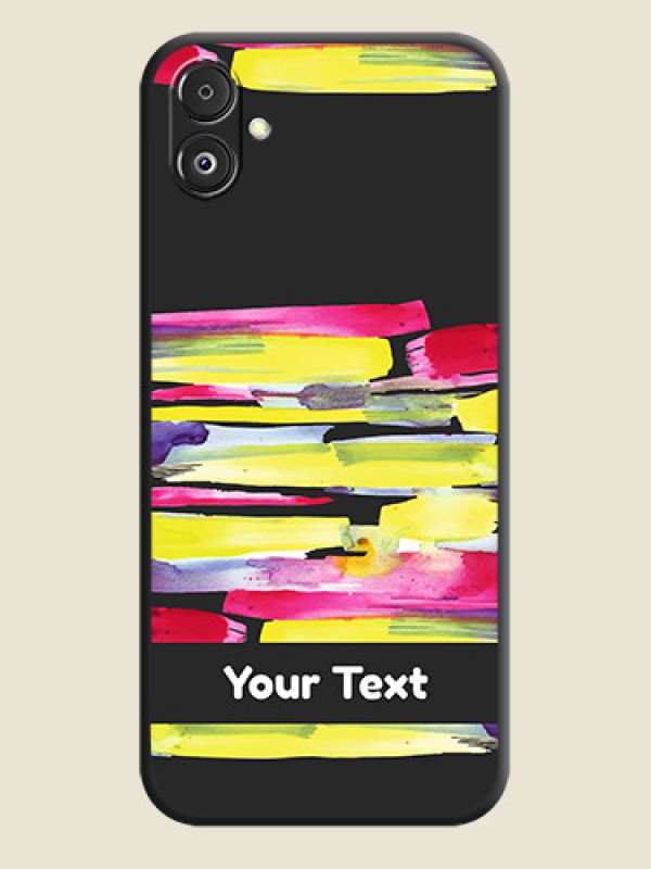 Custom Brush Coloured on Space Black Personalized Soft Matte Phone Covers - Galaxy F14 5G - alternate view