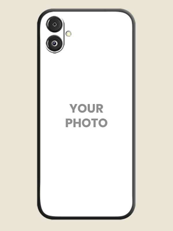 Custom Full Single Pic Upload On Space Black Personalized Soft Matte Phone Covers - Galaxy F14 5G - alternate view