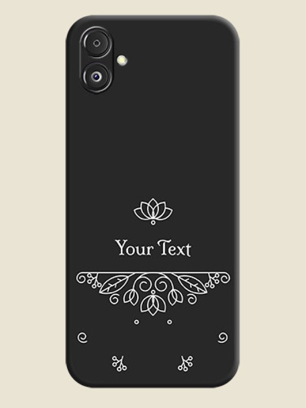 Custom Lotus Garden Custom Text On Space Black Personalized Soft Matte Phone Covers - Galaxy F14 5G - alternate view