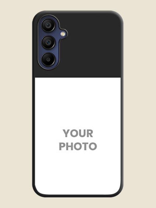 Custom Image Upload With Space Black Color On Custom Soft Matte Mobile Back Cover - Samsung Galaxy F15 5G - alternate view