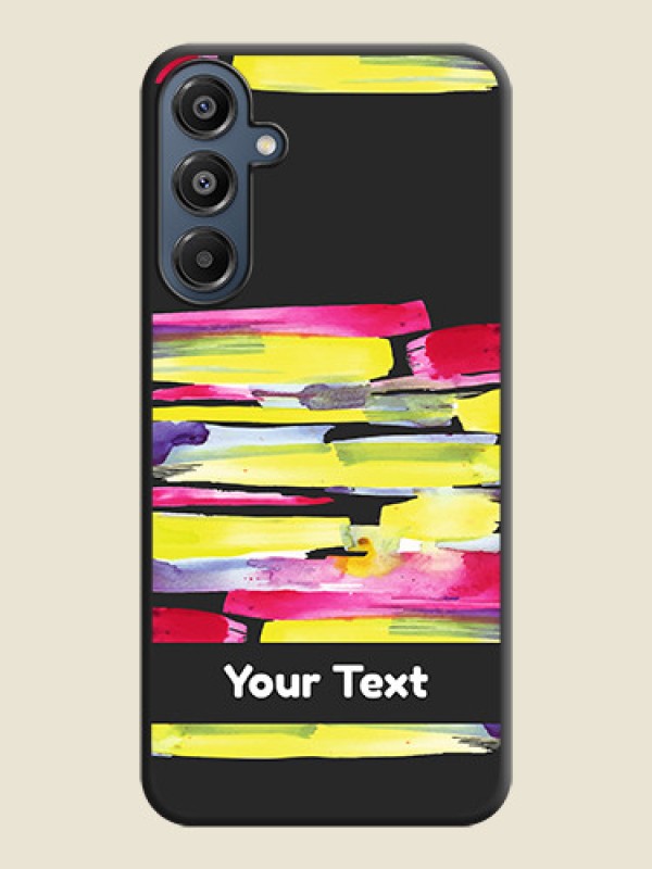 Custom Brush Coloured On Space Black Custom Soft Matte Mobile Back Cover - Galaxy F16 5G - alternate view
