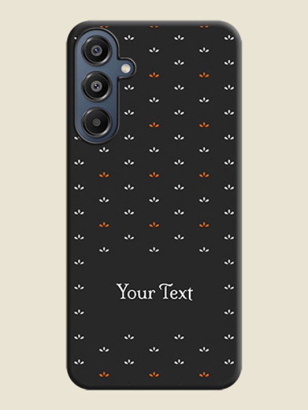 Custom Simple Pattern With Custom Text On Space Black Custom Soft Matte Mobile Back Cover - Galaxy F16 5G - alternate view
