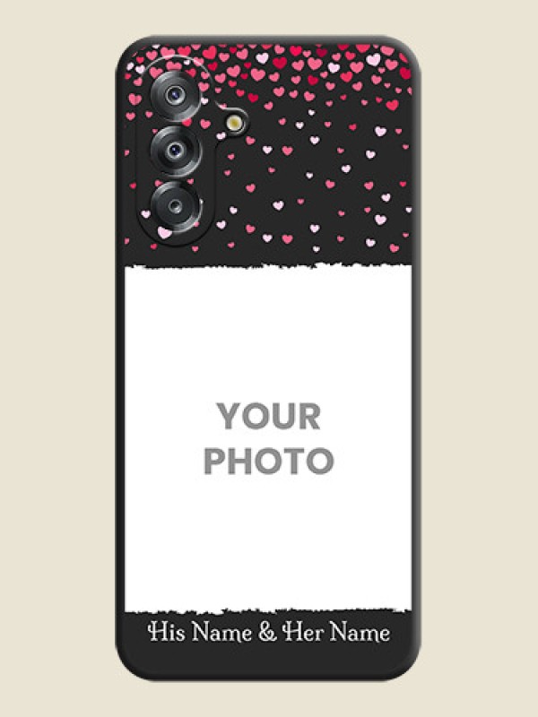 Custom Fall in Love with Your Partner on Photo On Space Black Custom Soft Matte Mobile Back Cover - Samsung Galaxy F17 5G - alternate view