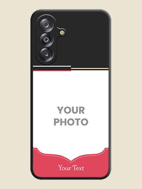 Custom Classic Plain Design with Name On Space Black Custom Soft Matte Mobile Back Cover - Samsung Galaxy F17 5G - alternate view