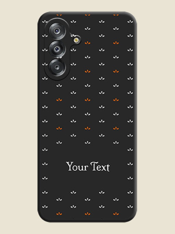 Custom Simple Pattern With Custom Text On Space Black Custom Soft Matte Mobile Back Cover - Samsung Galaxy F17 5G - alternate view