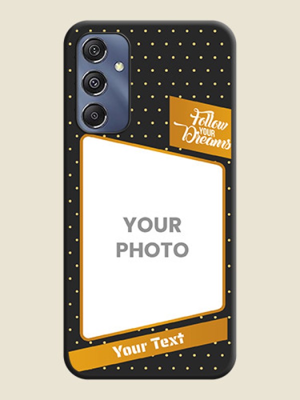 Custom Follow Your Dreams with White Dots on Space Black Custom Soft Matte Phone Cases - Galaxy F34 5G - alternate view