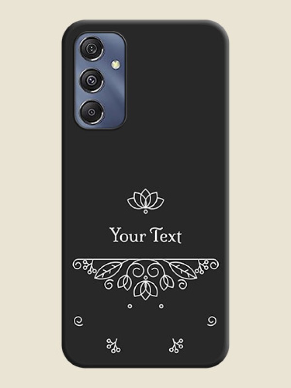 Custom Lotus Garden Custom Text On Space Black Personalized Soft Matte Phone Covers - Galaxy F34 5G - alternate view