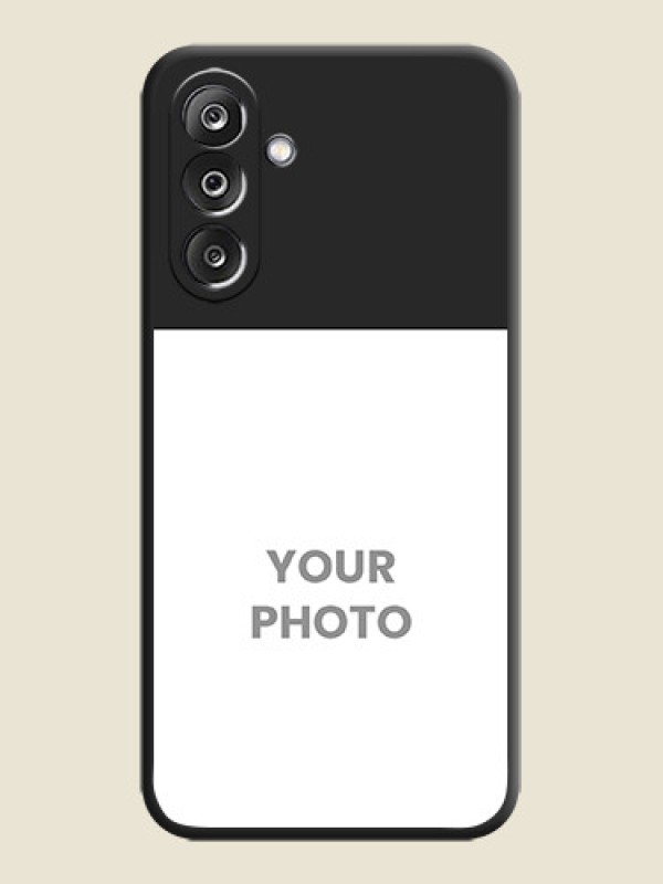 Custom Image Upload With Space Black Color On Custom Soft Matte Mobile Back Cover - Samsung Galaxy F36 5G - alternate view