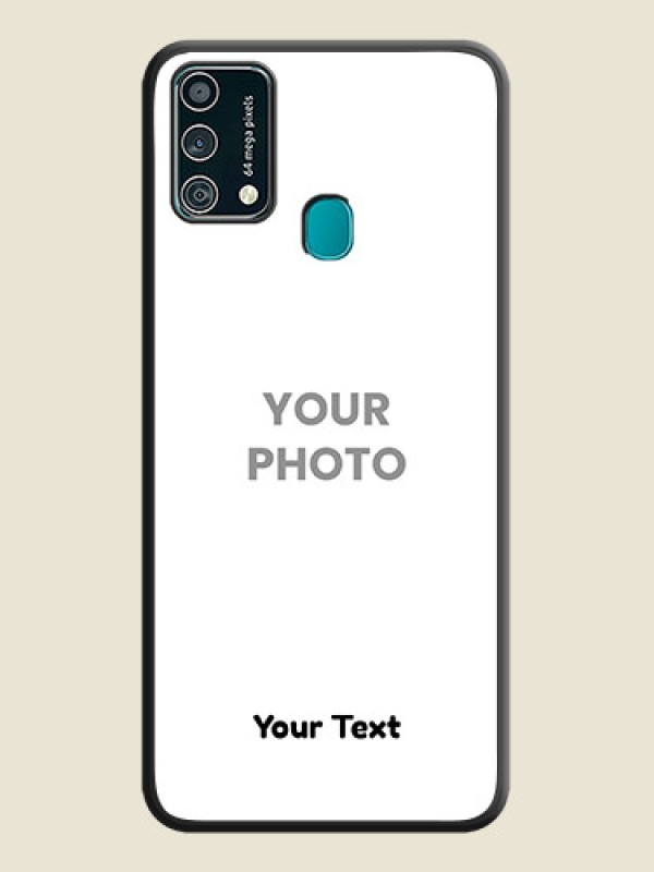 Custom Full Single Pic Upload With Text On Space Black Personalized Soft Matte Phone Covers -Samsung Galaxy F41 - alternate view