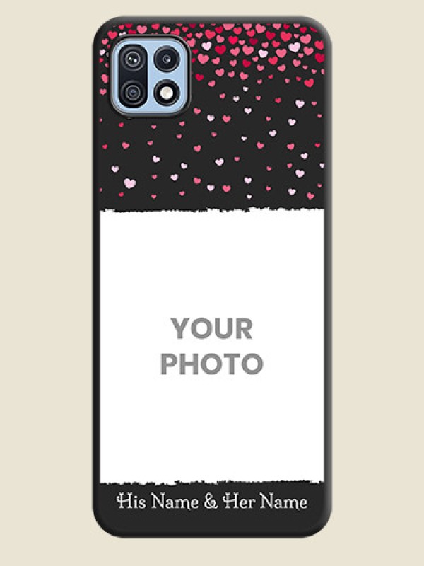 Custom Fall in Love with Your Partner  on Photo on Space Black Soft Matte Phone Cover - Galaxy F42 5G - alternate view