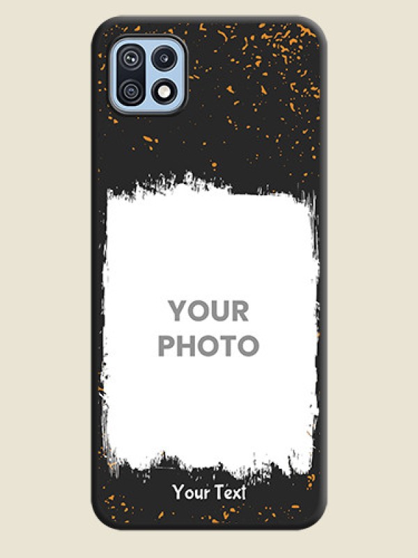 Custom Spray Free Design on Photo on Space Black Soft Matte Phone Cover - Galaxy F42 5G - alternate view