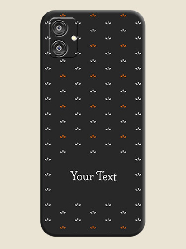 Custom Simple Pattern With Custom Text On Space Black Personalized Soft Matte Phone Covers - Galaxy M04 - alternate view