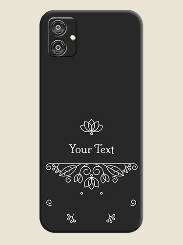 Custom Lotus Garden Custom Text On Space Black Personalized Soft Matte Phone Covers - Galaxy M04 - alternate view