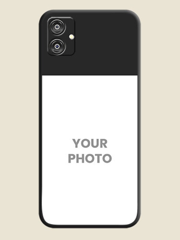 Custom Image Upload With Space Black Color On Custom Soft Matte Mobile Back Cover - Samsung Galaxy M04 - alternate view