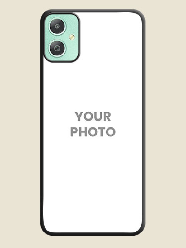 Custom Full Single Pic Upload On Space Black Custom Soft Matte Mobile Back Cover - Galaxy M05 - alternate view