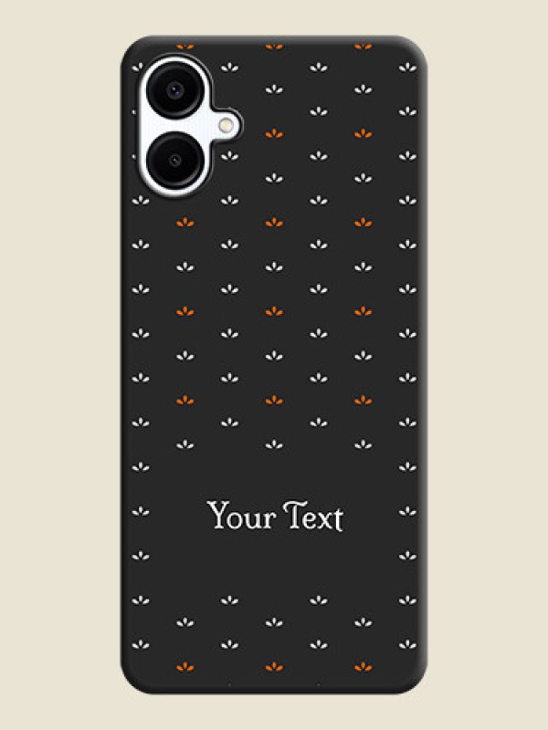 Custom Simple Pattern With Custom Text On Space Black Custom Soft Matte Mobile Back Cover - Galaxy M06 - alternate view