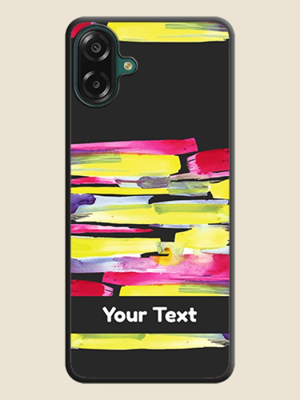 Custom Brush Coloured On Space Black Custom Soft Matte Mobile Back Cover - Samsung Galaxy M07 - alternate view