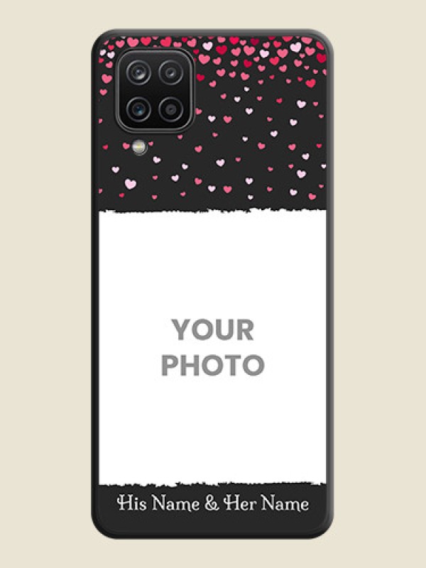 Custom Fall in Love with Your Partner  on Photo on Space Black Soft Matte Phone Cover - Galaxy M12 - alternate view