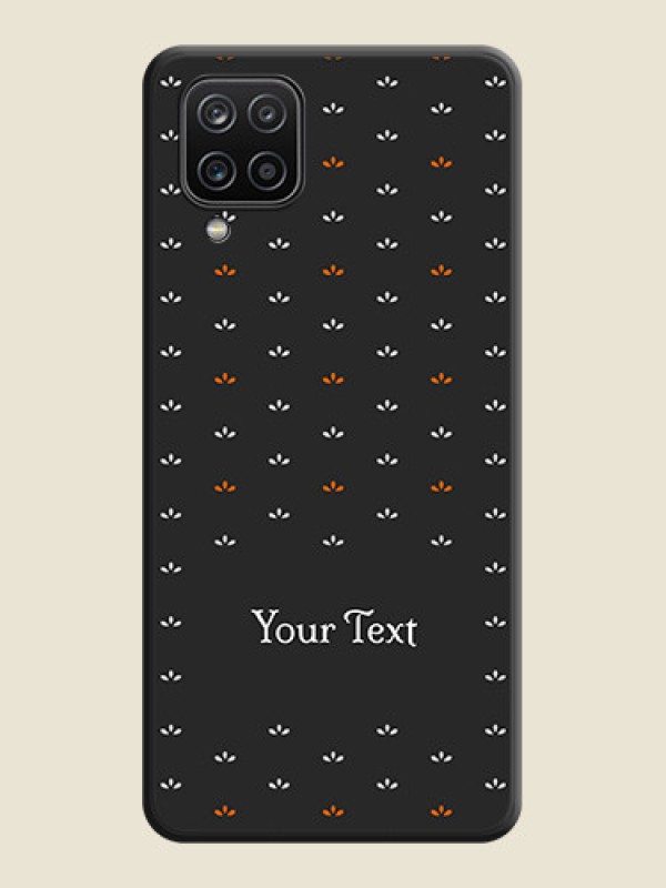 Custom Simple Pattern With Custom Text On Space Black Personalized Soft Matte Phone Covers -Samsung Galaxy M12 - alternate view