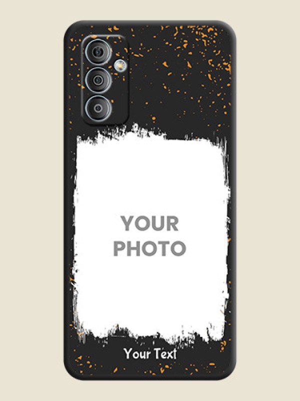 Custom Spray Free Design on Photo on Space Black Soft Matte Phone Cover - Samsung Galaxy M13 4G - alternate view