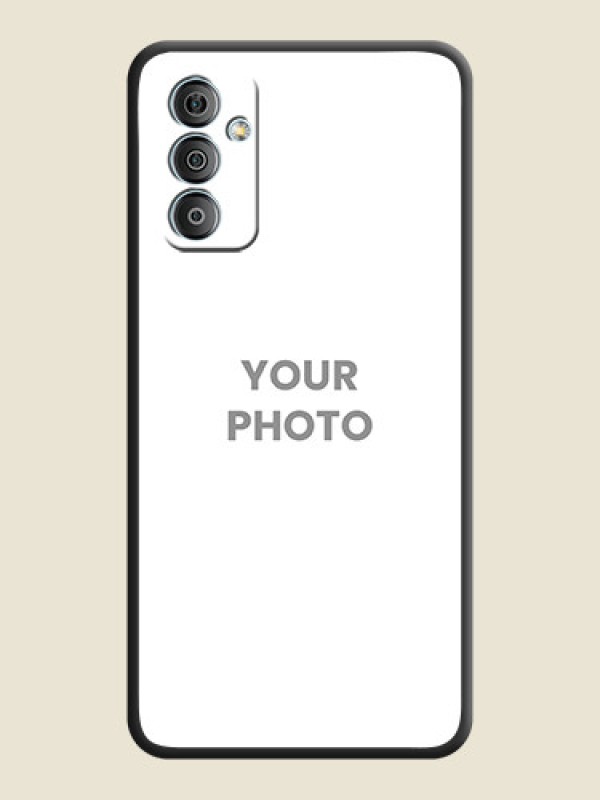 Custom Full Single Pic Upload On Space Black Personalized Soft Matte Phone Covers -Samsung Galaxy M13 4G - alternate view