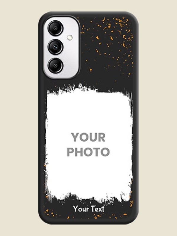 Custom Spray Free Design on Photo on Space Black Soft Matte Phone Cover - Galaxy M14 5G - alternate view