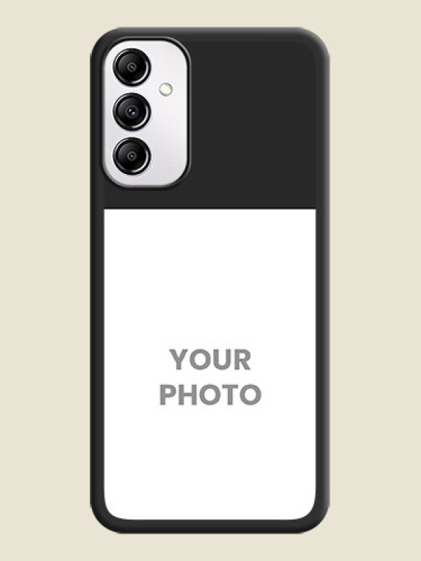 Custom Image Upload With Space Black Color On Custom Soft Matte Mobile Back Cover - Samsung Galaxy M14 5G - alternate view