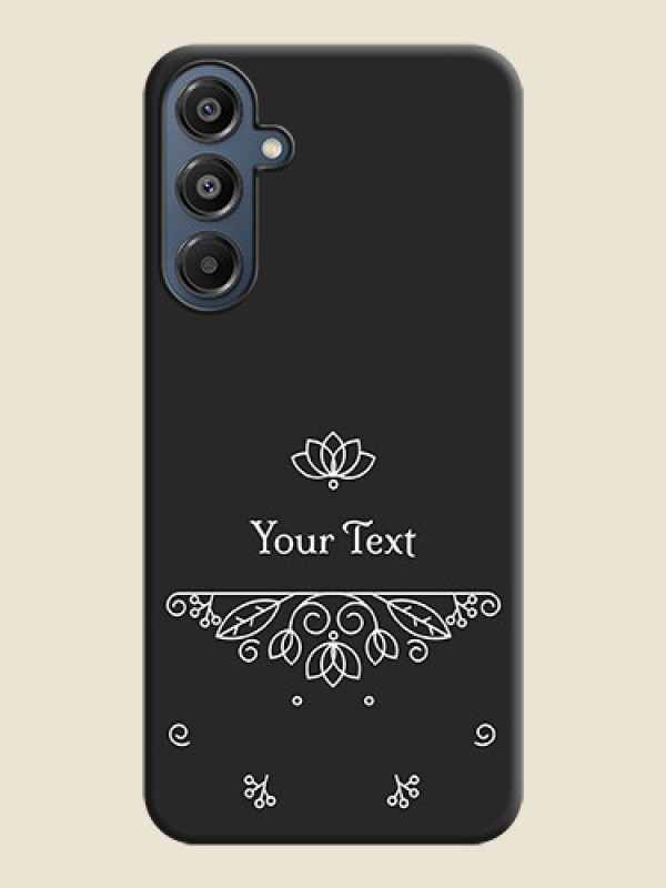 Custom Lotus Garden Custom Text On Space Black Custom Soft Matte Mobile Back Cover - Galaxy M16 5G - alternate view