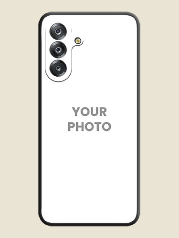 Custom Full Single Pic Upload On Space Black Custom Soft Matte Mobile Back Cover - Samsung Galaxy M17 5G - alternate view