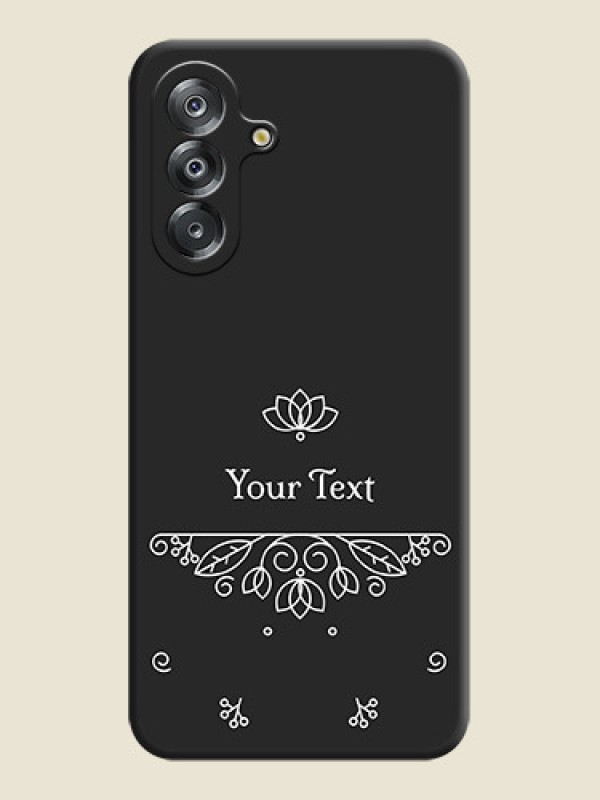 Custom Lotus Garden Custom Text On Space Black Custom Soft Matte Mobile Back Cover - Samsung Galaxy M17 5G - alternate view