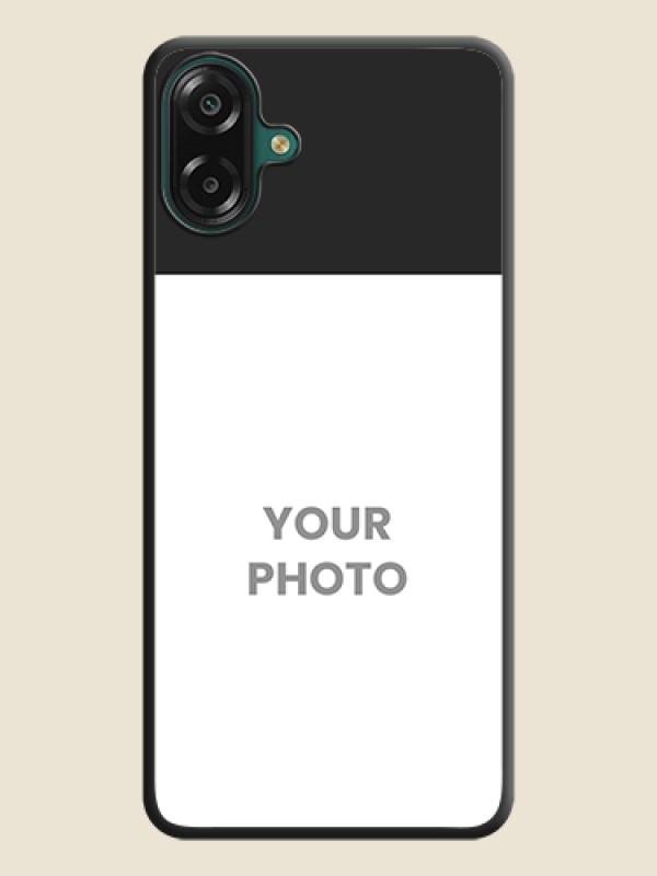 Custom Image Upload With Space Black Color On Custom Soft Matte Mobile Back Cover - Samsung Galaxy M17e - alternate view