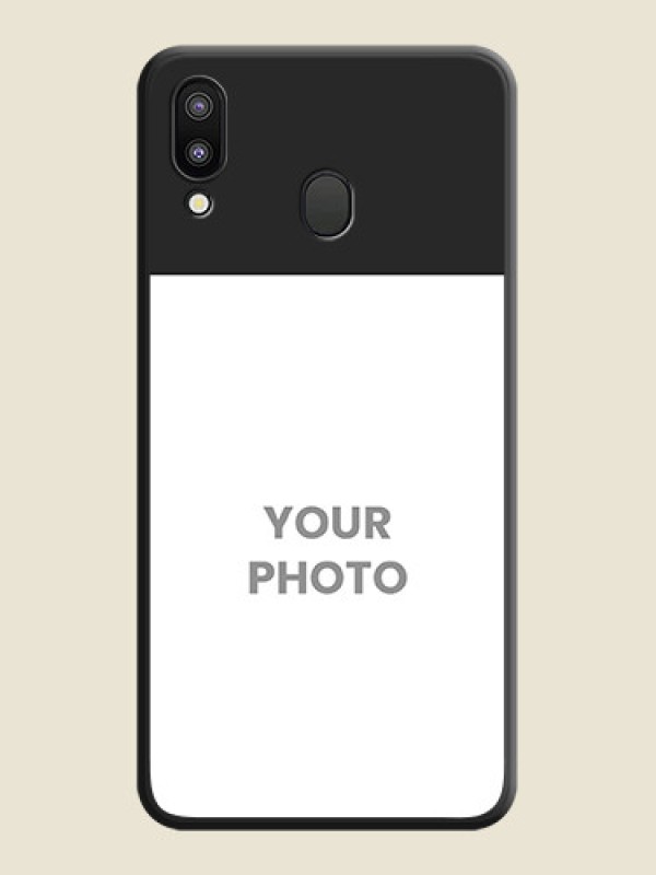 Custom Image Upload With Space Black Color On Custom Soft Matte Mobile Back Cover - Samsung Galaxy M20 - alternate view