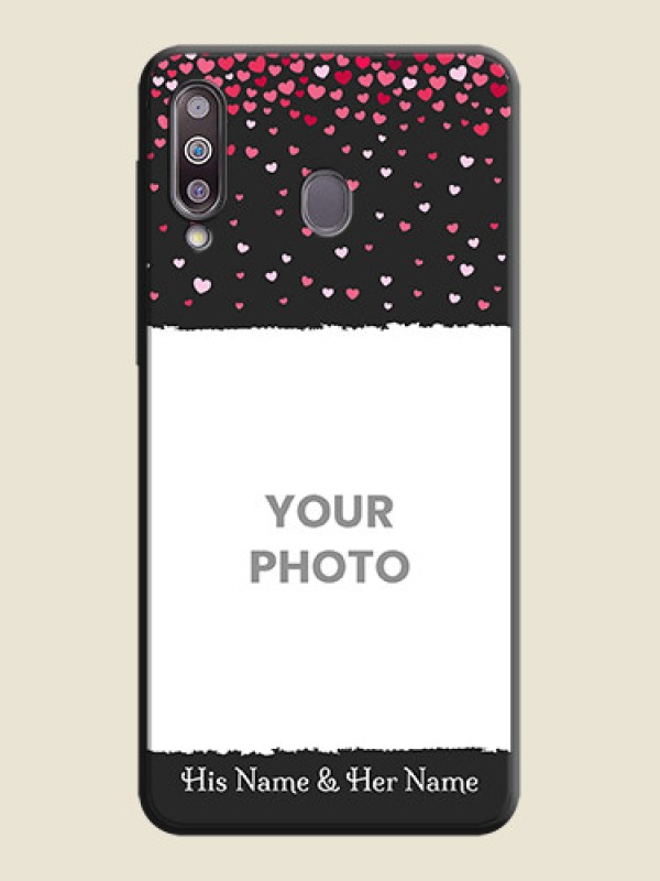 Custom Fall in Love with Your Partner  - Photo on Space Black Soft Matte Phone Cover - Galaxy M30 - alternate view