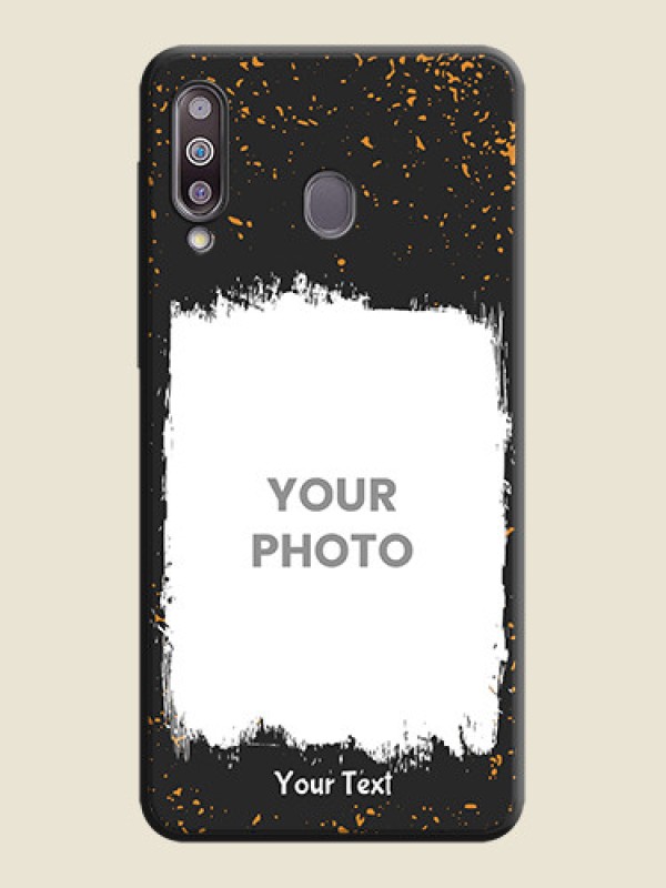 Custom Spray Free Design - Photo on Space Black Soft Matte Phone Cover - Galaxy M30 - alternate view