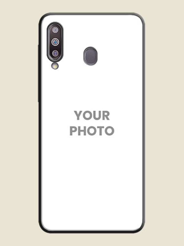 Custom Full Single Pic Upload On Space Black Personalized Soft Matte Phone Covers -Samsung Galaxy M30 - alternate view