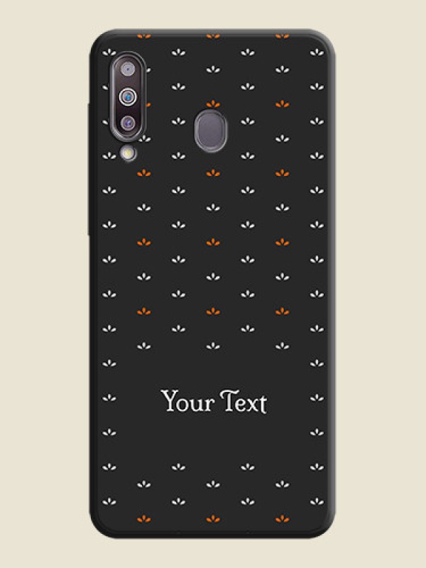 Custom Simple Pattern With Custom Text On Space Black Personalized Soft Matte Phone Covers -Samsung Galaxy M30 - alternate view