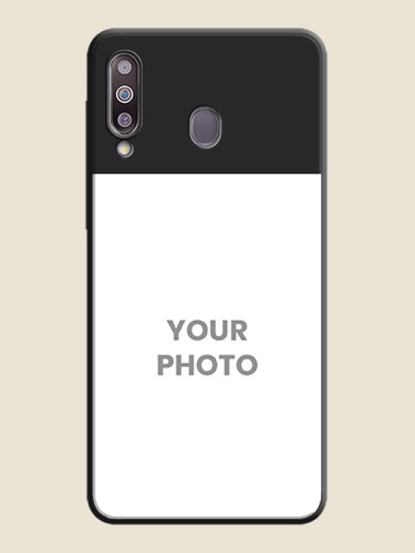 Custom Image Upload With Space Black Color On Custom Soft Matte Mobile Back Cover - Samsung Galaxy M30 - alternate view