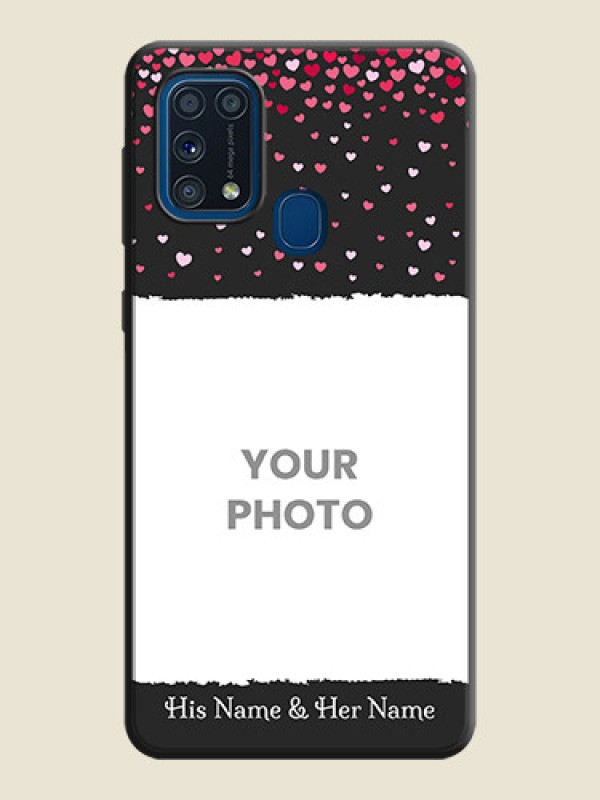 Custom Fall in Love with Your Partner  - Photo on Space Black Soft Matte Phone Cover - Galaxy M31 - alternate view