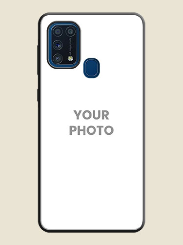Custom Full Single Pic Upload On Space Black Personalized Soft Matte Phone Covers -Samsung Galaxy M31 - alternate view