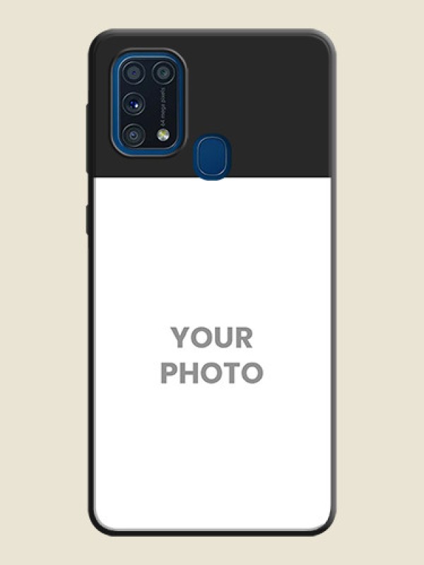 Custom Image Upload With Space Black Color On Custom Soft Matte Mobile Back Cover - Samsung Galaxy M31 - alternate view