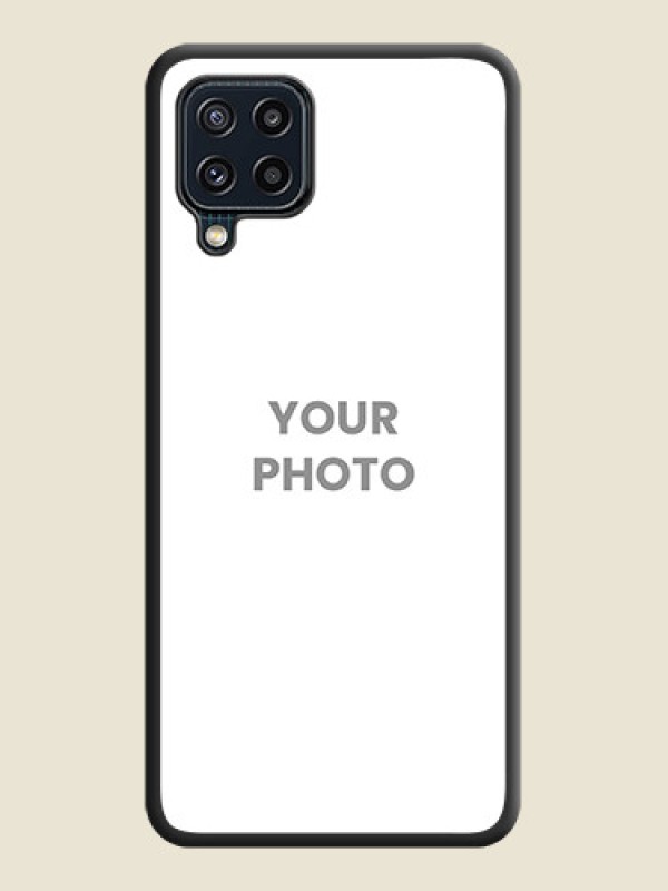 Custom Full Single Pic Upload On Space Black Personalized Soft Matte Phone Covers -Samsung Galaxy M32 4G Prime Edition - alternate view