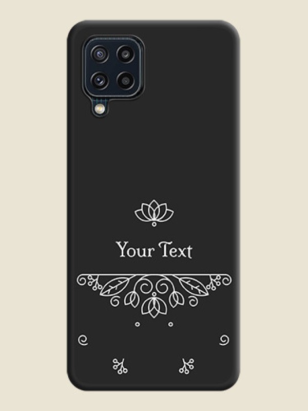 Custom Lotus Garden Custom Text On Space Black Personalized Soft Matte Phone Covers -Samsung Galaxy M32 4G Prime Edition - alternate view
