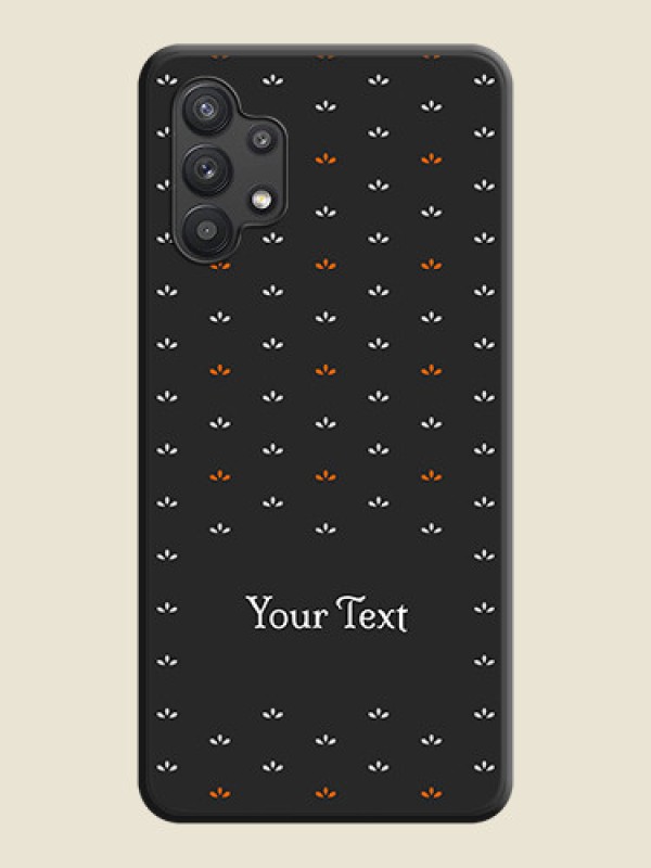 Custom Simple Pattern With Custom Text On Space Black Personalized Soft Matte Phone Covers -Samsung Galaxy M32 5G - alternate view