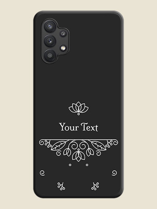 Custom Lotus Garden Custom Text On Space Black Personalized Soft Matte Phone Covers -Samsung Galaxy M32 5G - alternate view