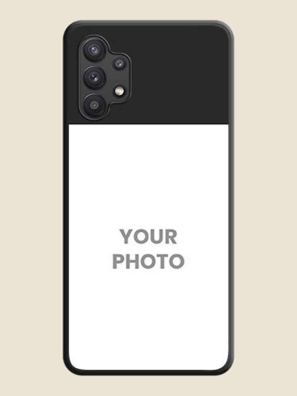 Custom Image Upload With Space Black Color On Custom Soft Matte Mobile Back Cover - Samsung Galaxy M32 5G - alternate view