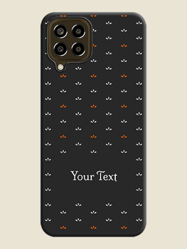 Custom Simple Pattern With Custom Text On Space Black Personalized Soft Matte Phone Covers -Samsung Galaxy M33 5G - alternate view